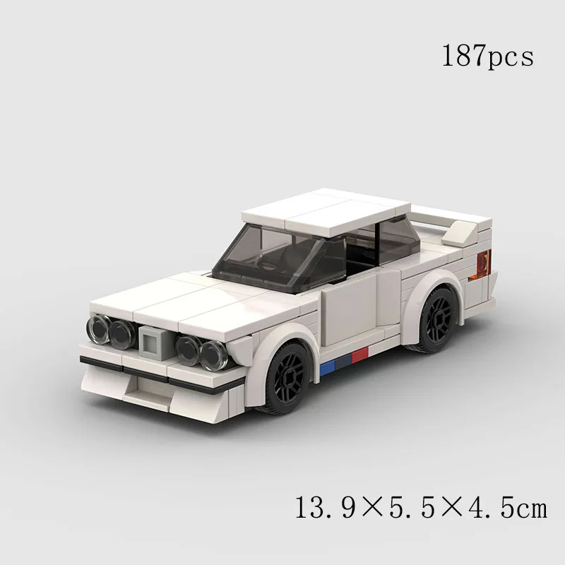 MOC M3 E30 City Car Racing Model Speed Champions Race Classical Technical Vehicle Gift Building Blocks Sets for Kids
