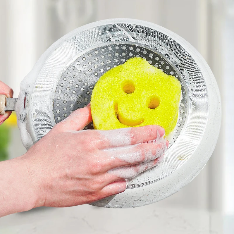 Kitchen Cleaning Happy Face Design Biomimetic Loofah Sponge Product Type Sponges & Scouring Pads
