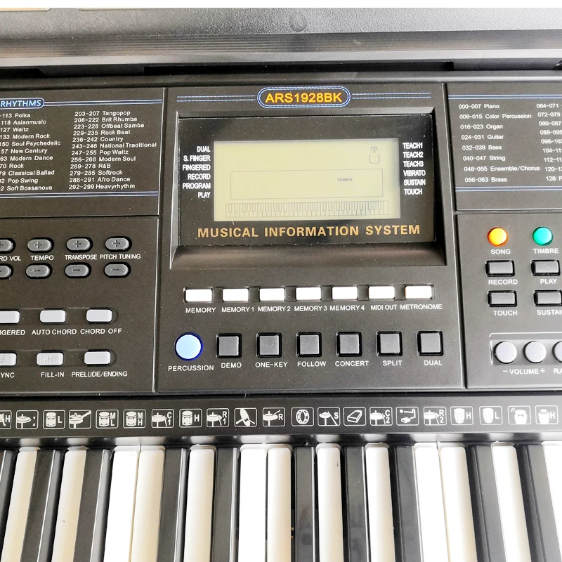 2023 New Big Size Electronic organ 61 Keys pianos Electric keyboard musical instrument for adult and church