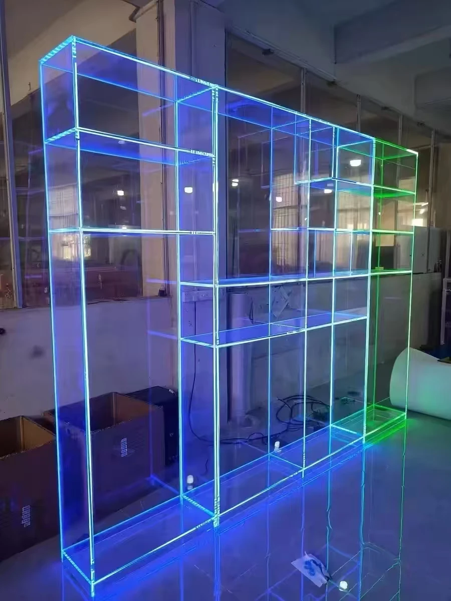 Customized acrylic rack storage box shoe box collection box show room personalized home decorates design showcase