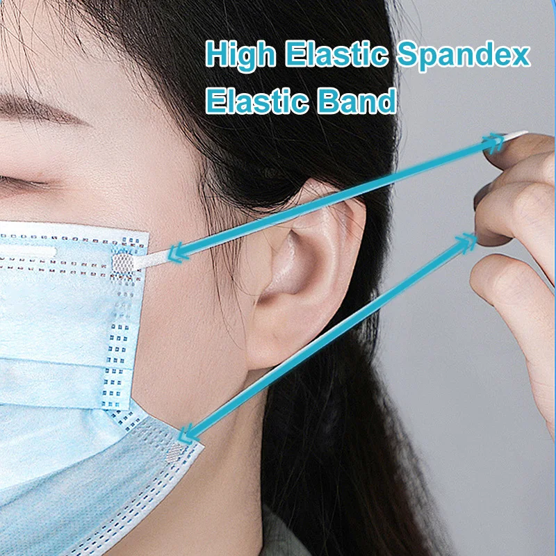 Оптовая продажа индивидуальные синие 3-слойные одноразовые маски для лица хирургические медицинские защитные взрослых