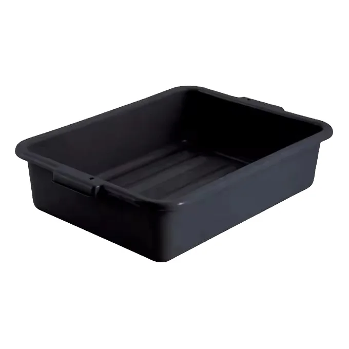 Plastic Tableware Cutlery Storage Container Tote Bin Bus Box for Serving Trolley/dish rack for hotel/restaurant equipment