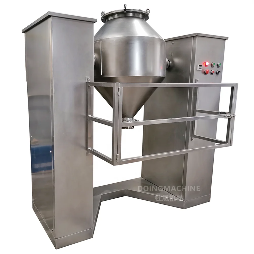 Double cone dry powder mixer