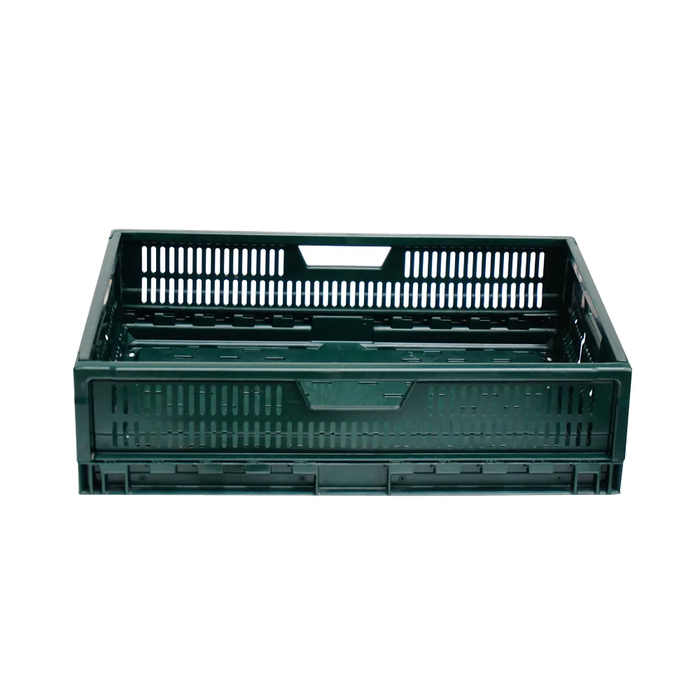Logistic Shipping Durable Fruit Vegetable Use Stacked Folding Pallet Box Custom Folding vented plastic bulk container