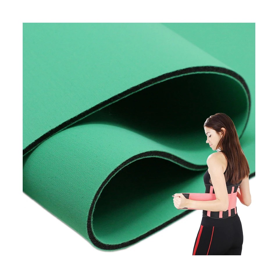 Индивидуальные двусторонний дышащий 4Way стрейч спандекс ламинирования Губка пены ПУ ткань для поясной ремень