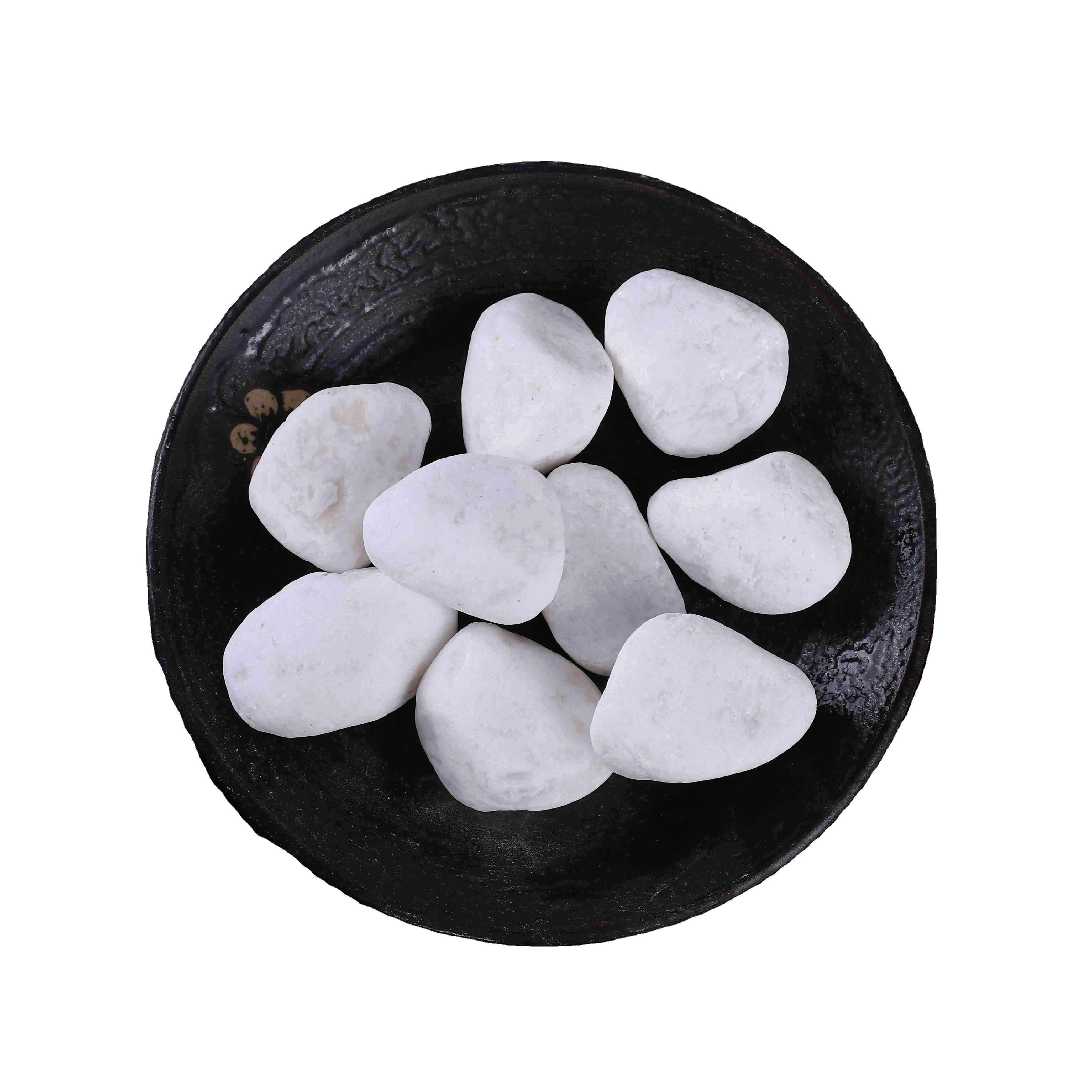 
The Fine Quality Large Clay Transparent White Pebbles 