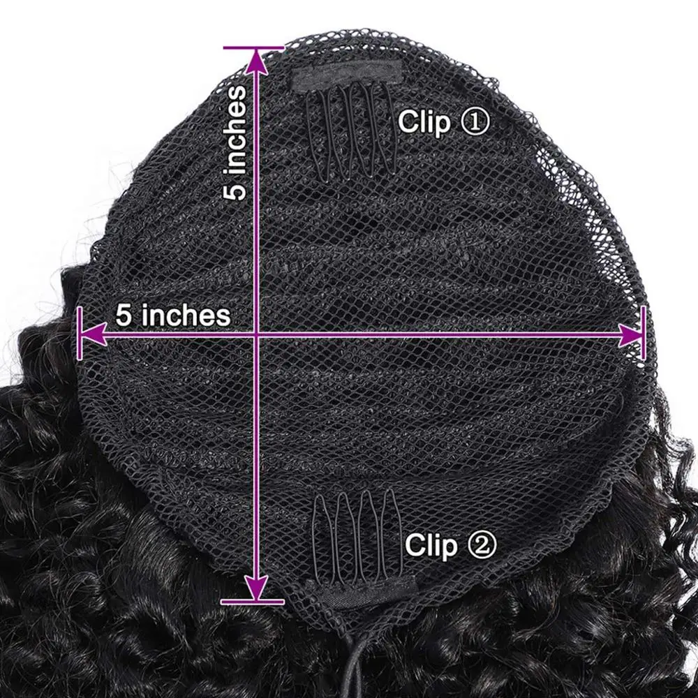 
Suttie Human Hair Ponytail Kinky Extensions Drawstring Ponytail for Women Unprocessed Virgin Human Hair Ponytail Extensions 