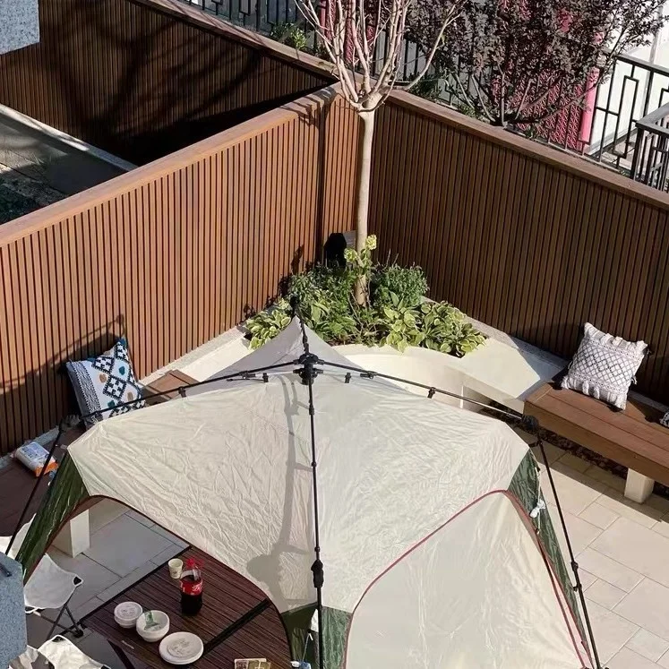 fluted wall panels fence wpc wood composite covering siding for garden yard