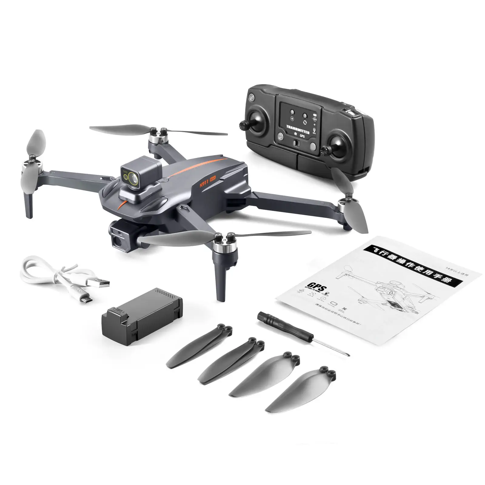 20 Minutes Long Flight Duration Battery Life 1.2KM Radius 8K ESC Dual Camera Smart Return K911 Max Professional RC GPS Drone