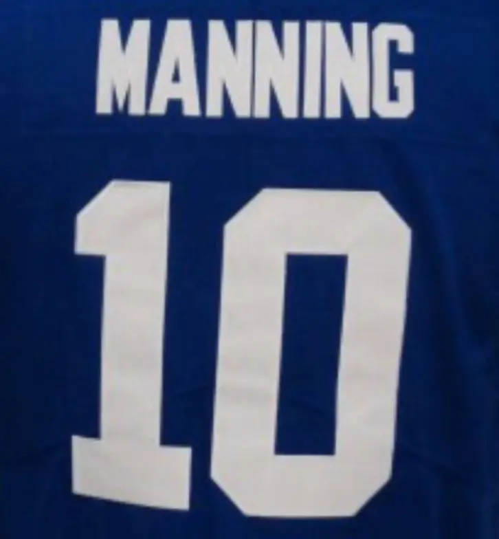 Сшитая футболка наилучшего качества Eli Manning