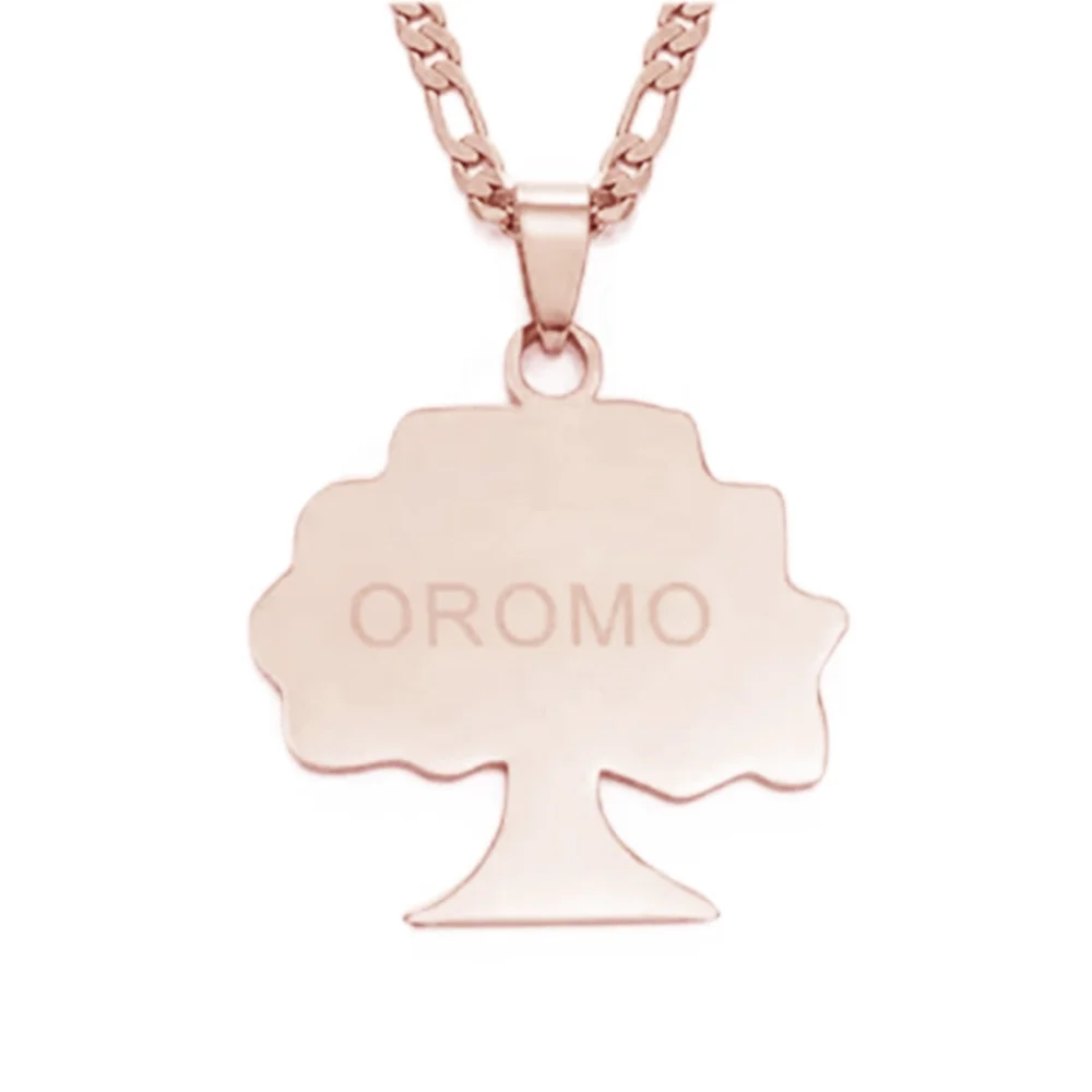 Ethiopia Oromia Pendant Necklaces Oromo Letter Fashion Design Soild Map Of Oromia Patriotic Symbol Necklace Gift For Unisex