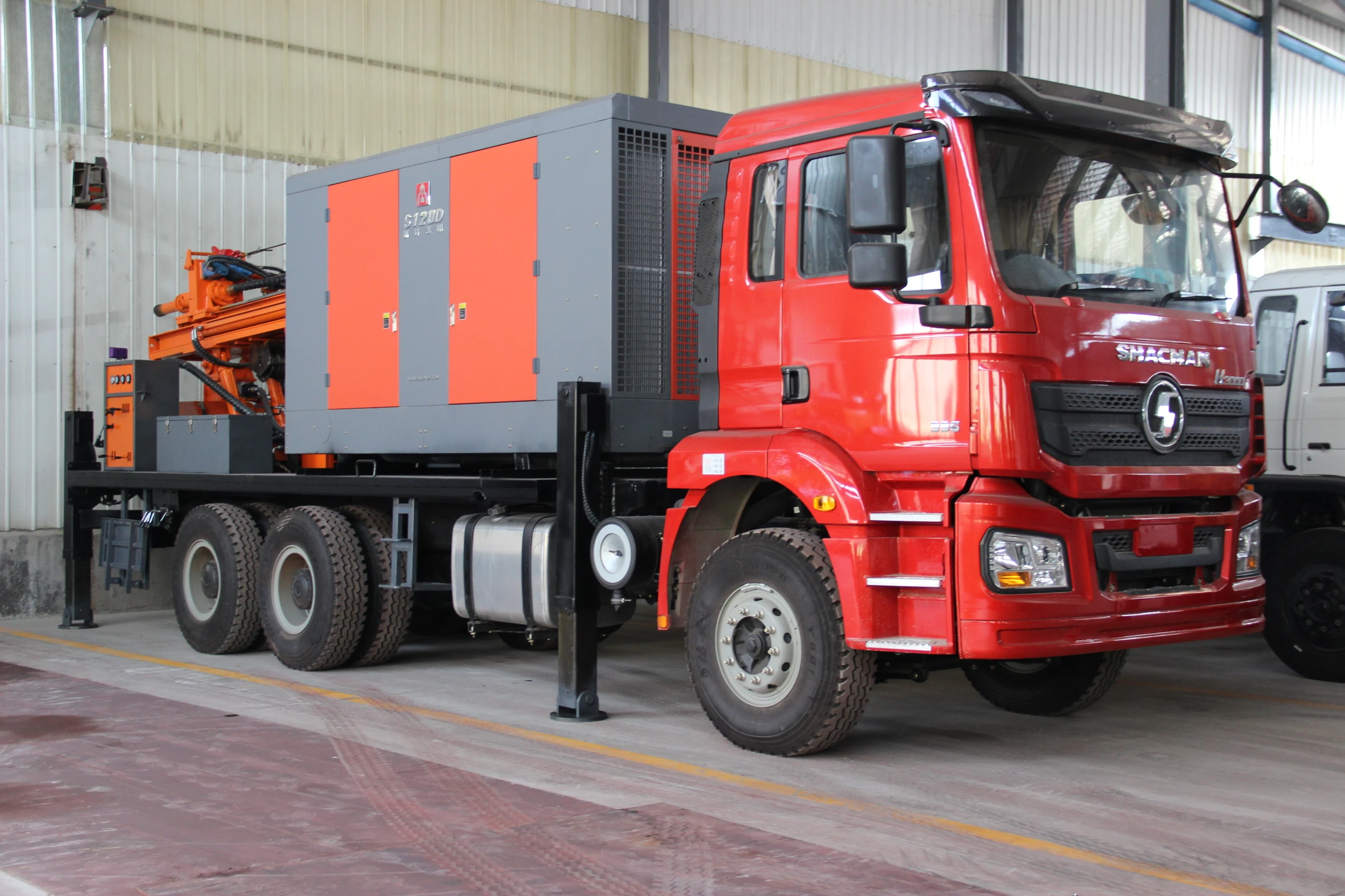 STARS NEW DESIGN camion forage Vehicle Price With Air Compressor Hydraulic Trailer Tractor Truck Mounted Water Well Drilling Rig