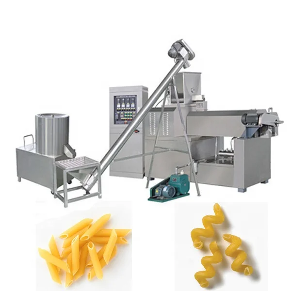 Screw Fried Snack Pellets Food Machinery / snack pellet processing line / pasta macaroni making machine