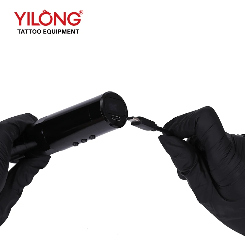 Professional S9 Rotary Tattoo Machine Wireless 4mm Stroke Pen Gun with LCD Display Flux Max Model Number PMU Tattoo Machine