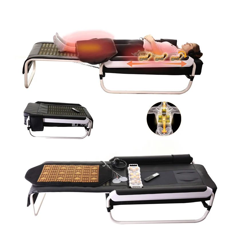 Korean Factory Price Electric Home Use Portable Best Cerajem Master V3 V4 Thermal Jade Roller Infrared Therapy Massage Bed