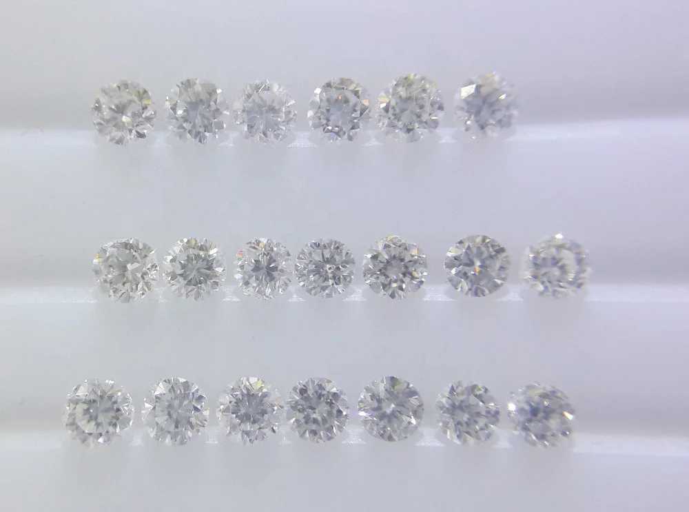 1.7mm G Color VS Clarity Natural Loose Diamond Brilliant Cut Round Excellent Fire Clean White Stones