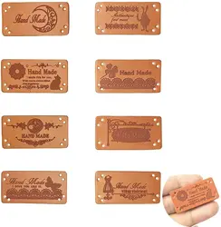 Custom brand jeans clothing clothes tag pu label embossed/ leather label patch for clothes garment