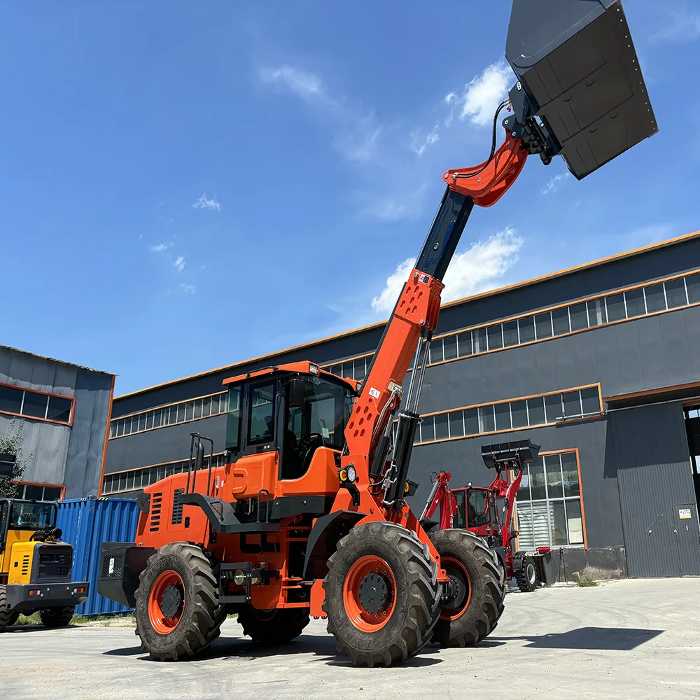 High quality telehandler 6.5m lifting height telescopic handler forklift  boom forklift arm cranes with A/C cab