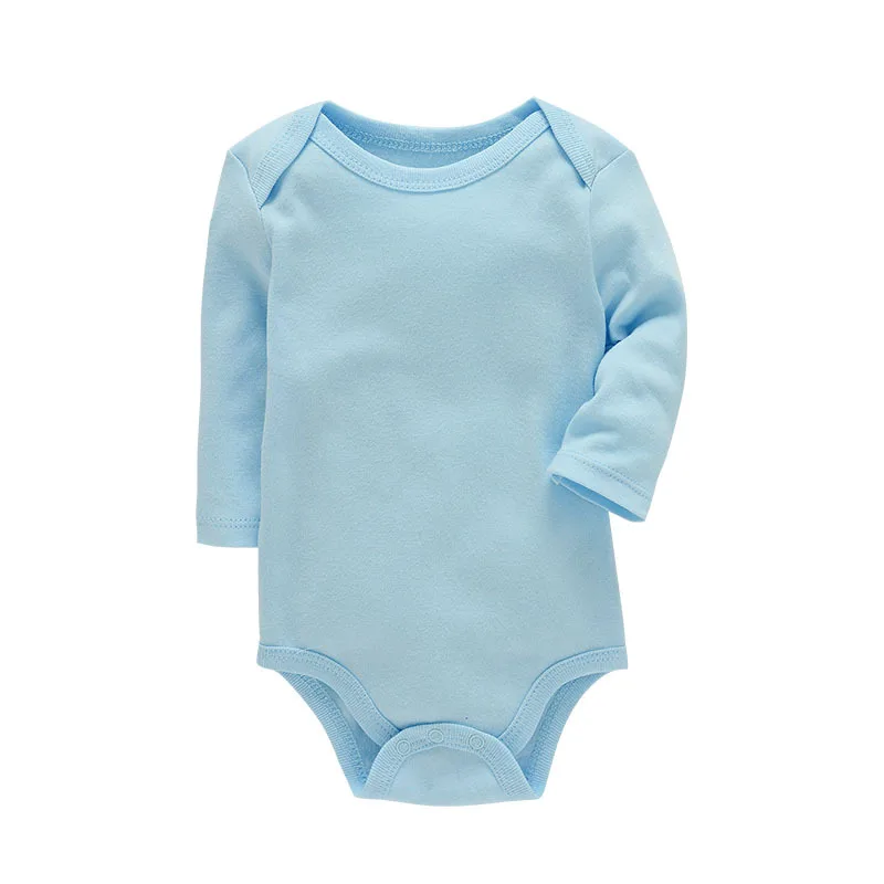 Professional factory organic baby romper clothes pure cotton neutral long sleeve spring bodysuit for baby