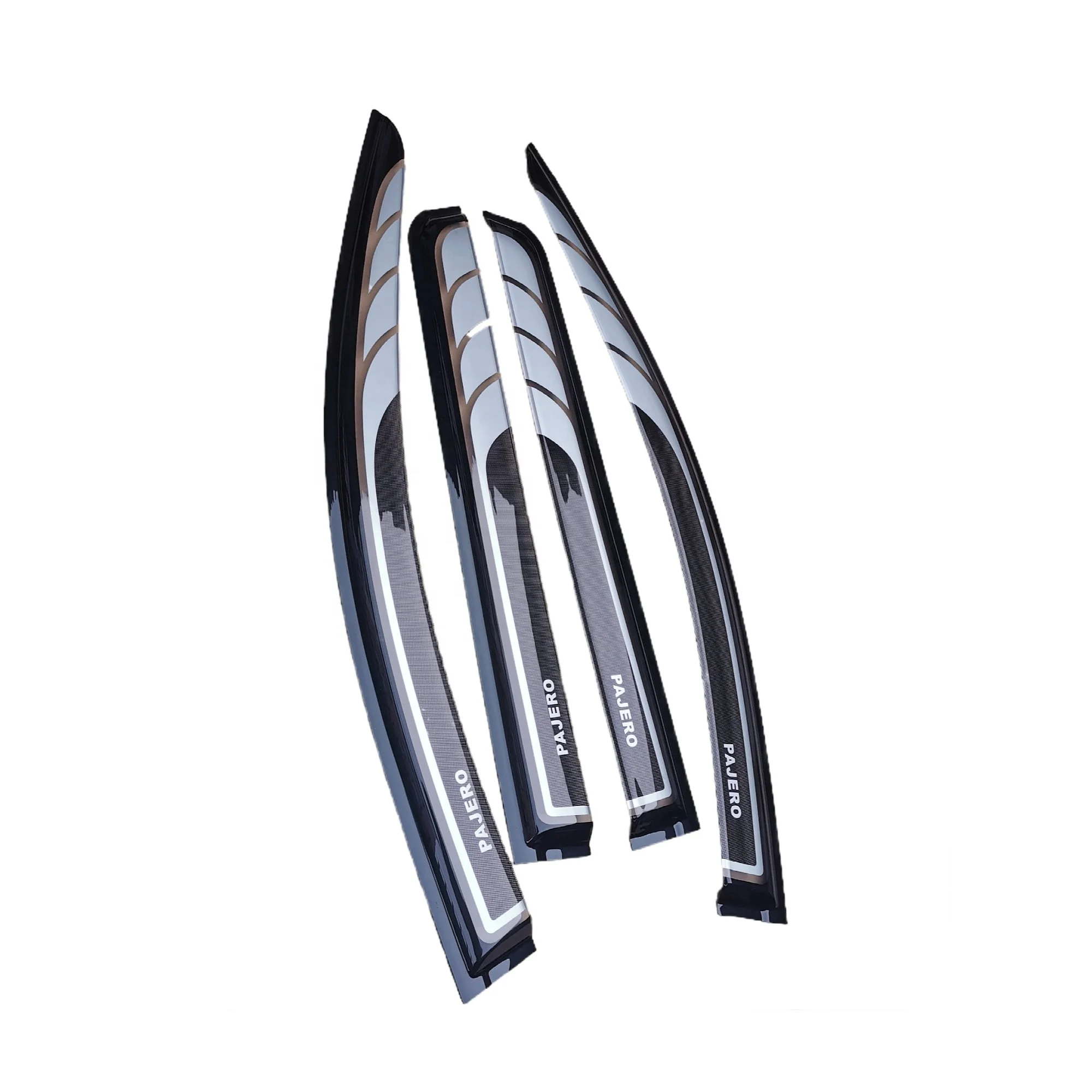 Auto Part Wind Protector Door Visors Two Toned Montero For Mitsubishi Pajero Sport 2009-2014