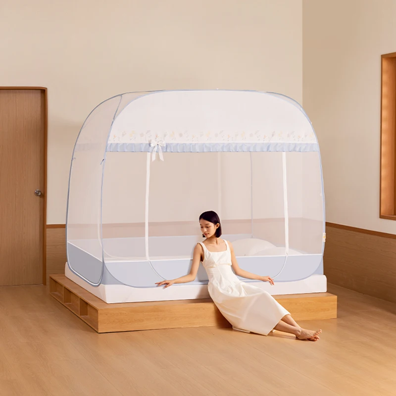 Medoga Large Princess Girls Camping Tent Balcony Popup Portable Foldable Bed Canopy Mosquito Net For Bed