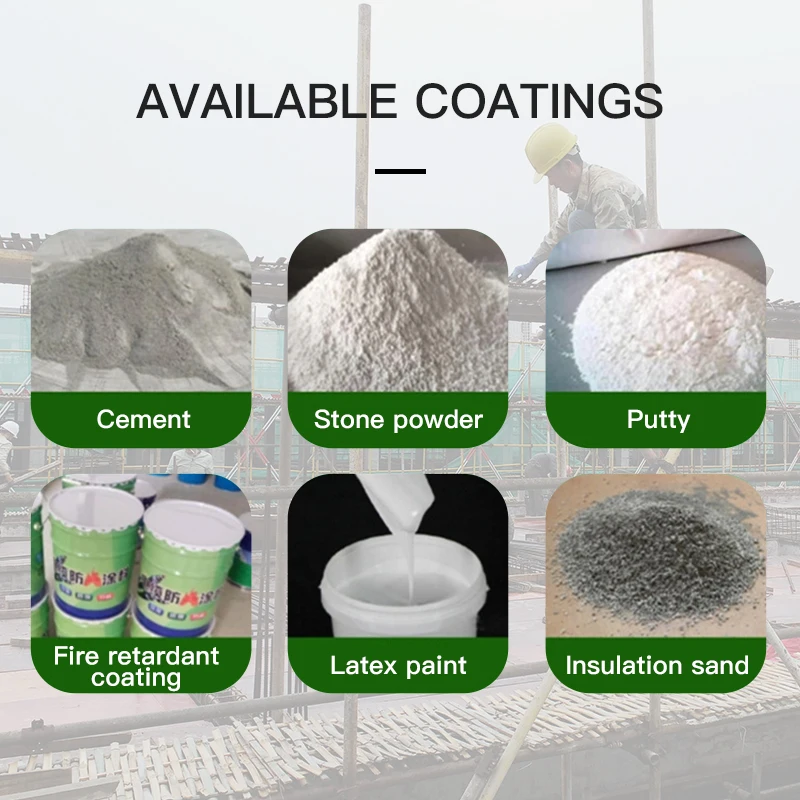 Spray paint gun mortar spraying machine stucco hooper airless electric sprayer for cement wall concrete