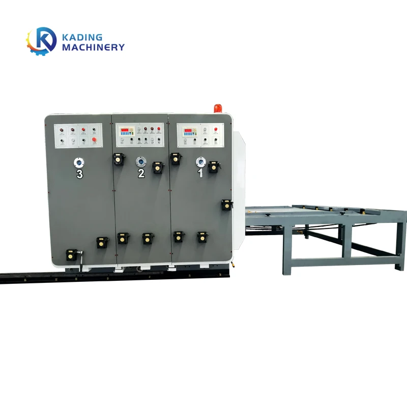 Paperboard Corrugated Cardboard Carton Box Printing Machine With Slotting Die Cutting Machine