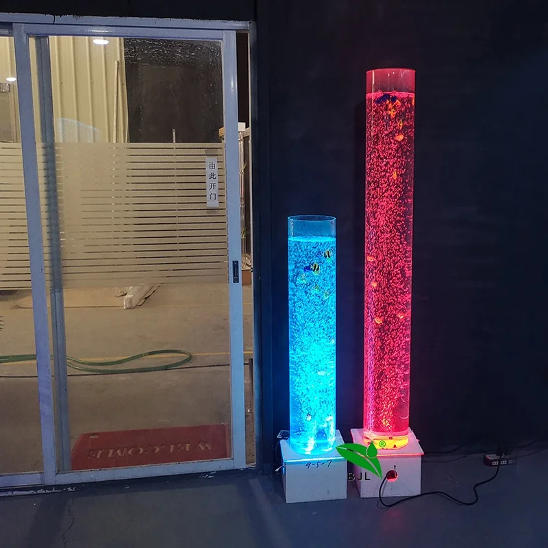 pretty pop led lighting acrylic led water bubble tube marriage decoration