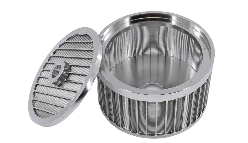 Wastewater rotary sieve drum fine wedge wire screen for industry solid liquid