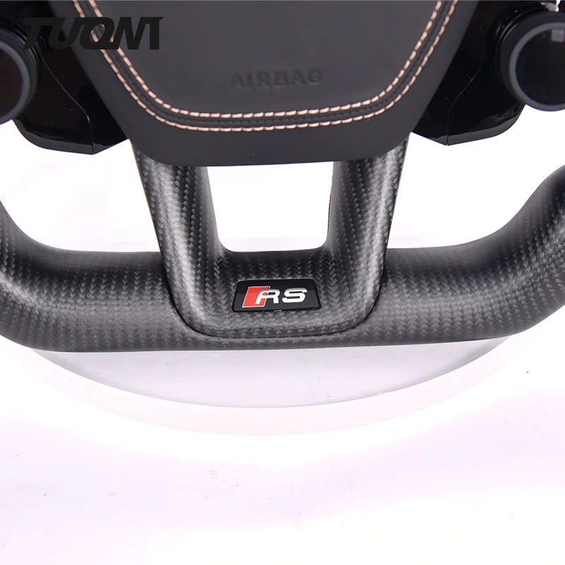 For  Audi carbon fiber steering wheel sport carbon OLED button steering wheel  all model