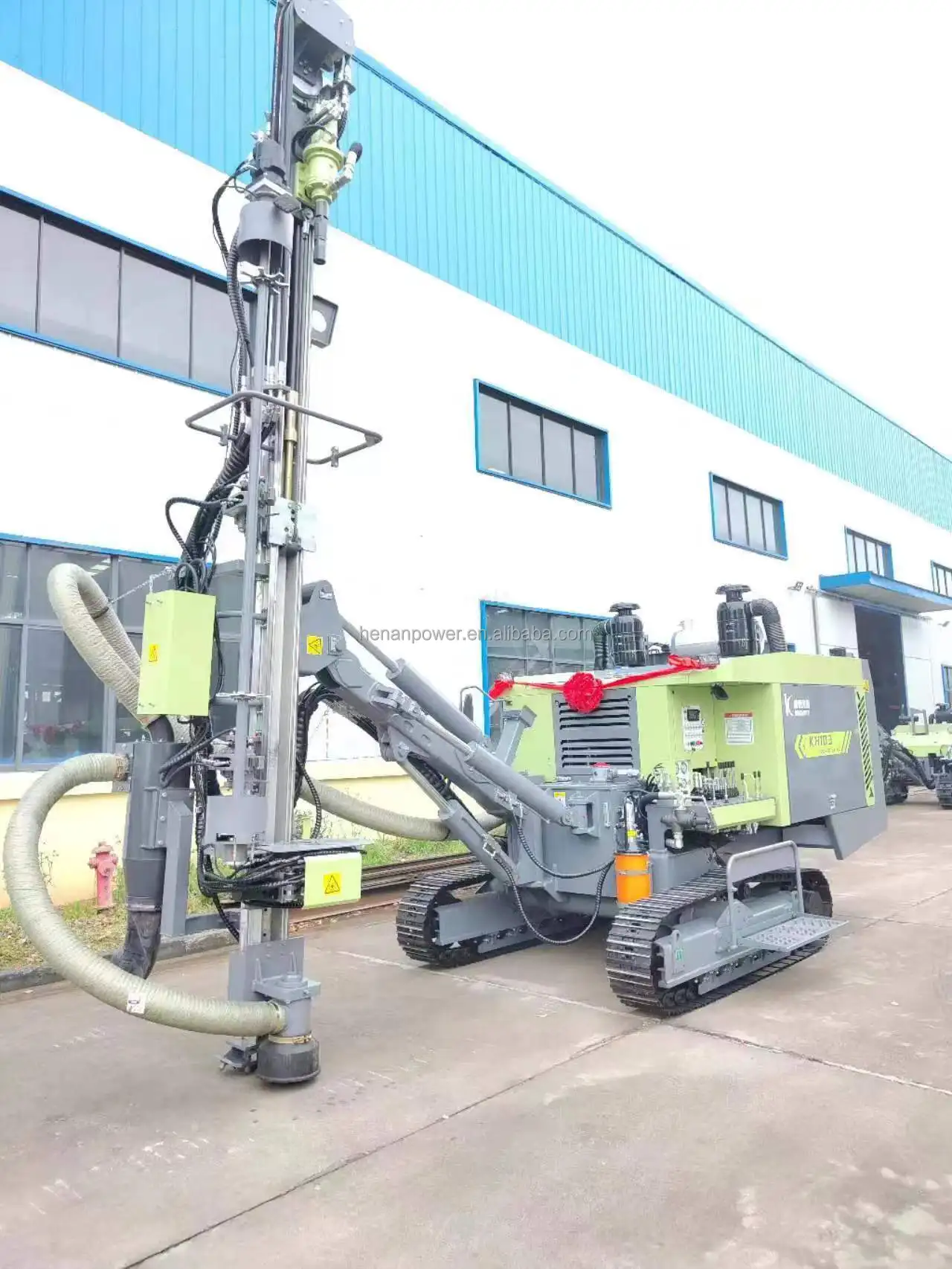 All-in-one air compressor mining drilling rig automatic machine for open air dth blasting