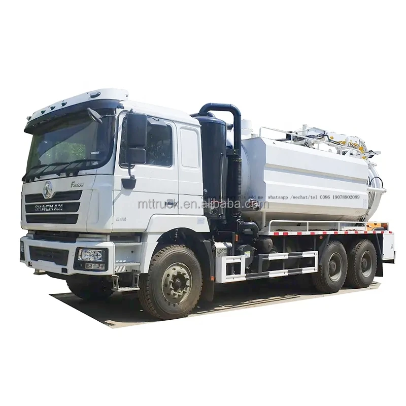 Manual Diesel 2500 Gallon 20m3 Septic Vacuum Trucks for sale Super Sucker Toilet Jetting Waste Water Tanker Sewage suction Truck