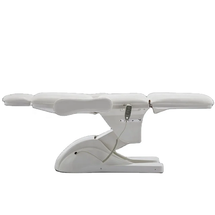 Wholesale high end beauty massage bed 3 set motor with disinfection cabinet drawers with magnifying glass lamp and stool