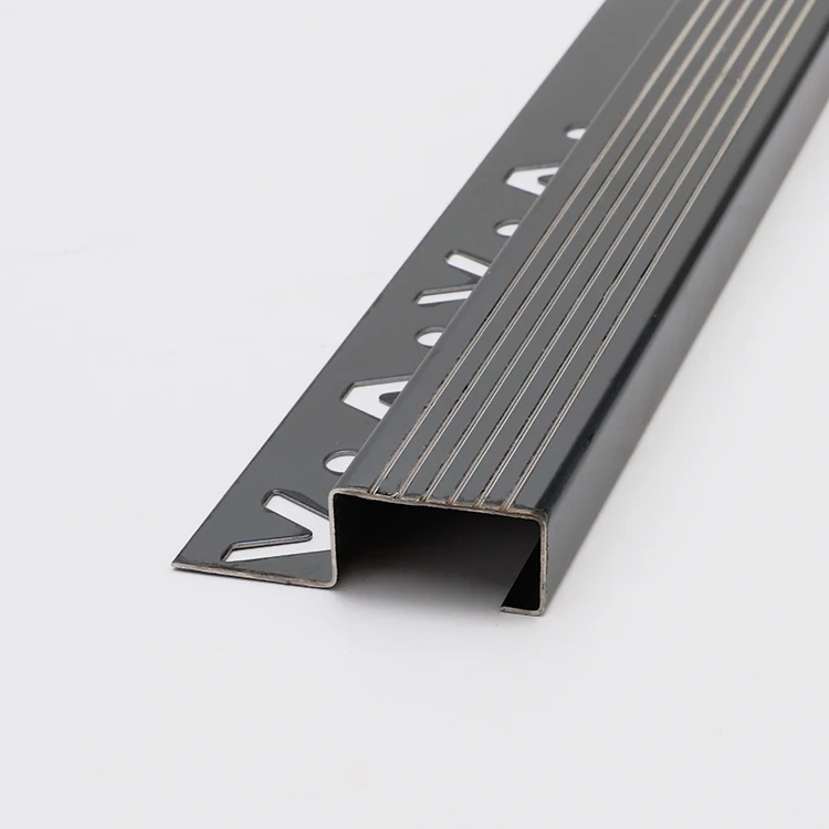 Foshan Niu Yuan Fast Delivery Customized tile trim stainless steel stair nosing