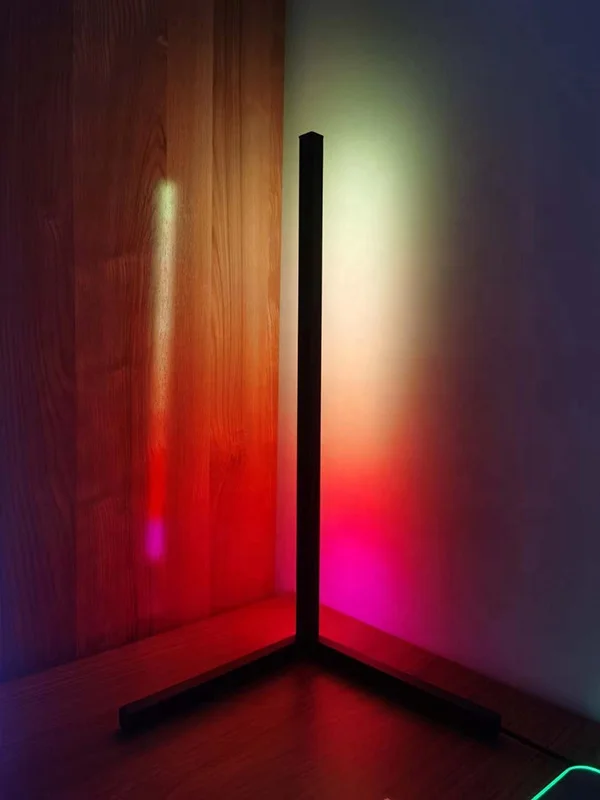 10 Вт Скандинавская Вертикальная Светодиодная лампа рядом изменяющий цвет RGB угловой Настольный светильник