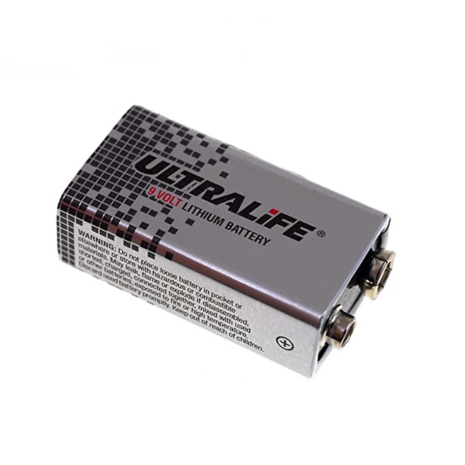 Ultralife Batteries Long-Life U9VL 9V 1200mAh Lithium (LiMnO2) Battery