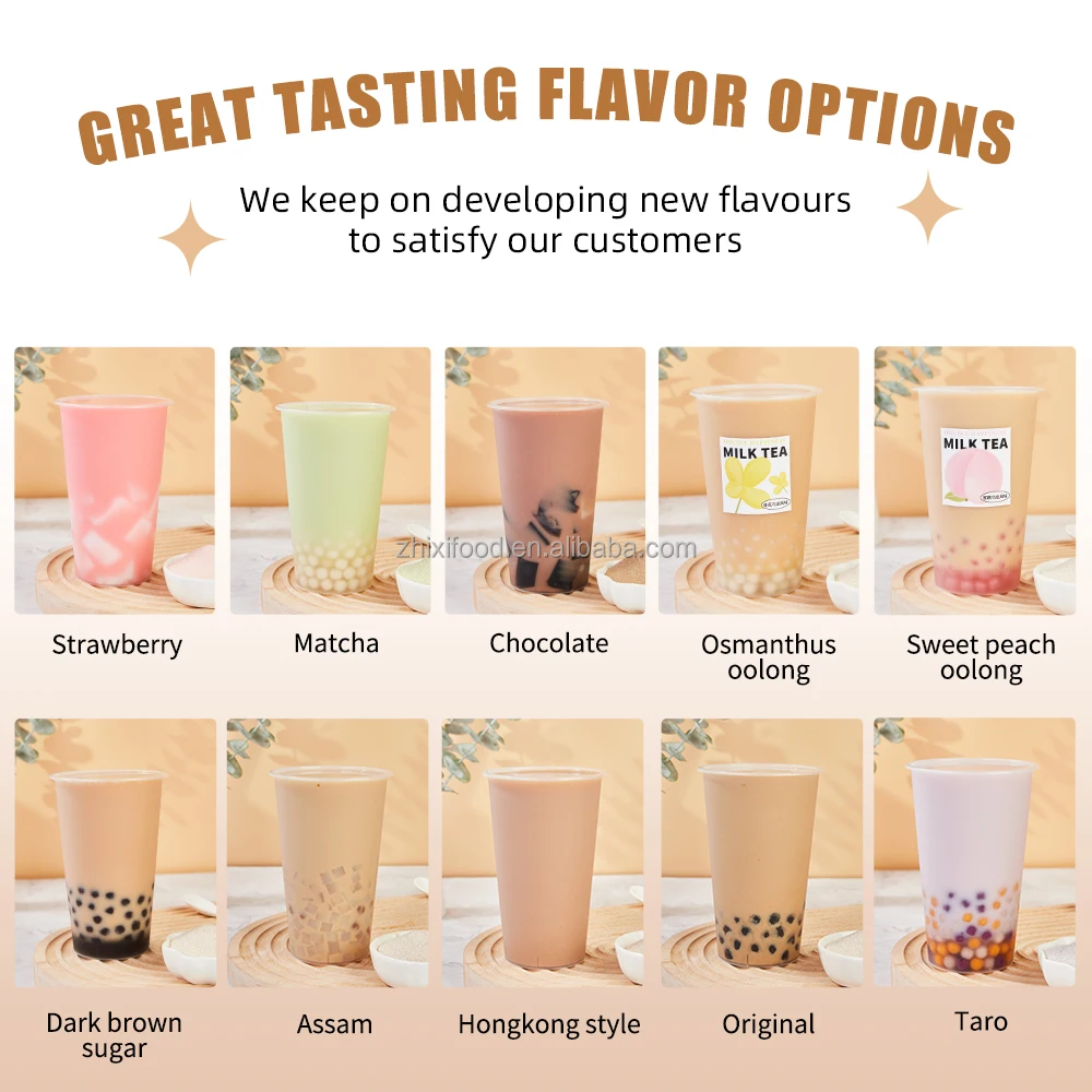 1kg Factory Supply Three in One Coconut Flavored Milk Tea Powder for Bubble Tea