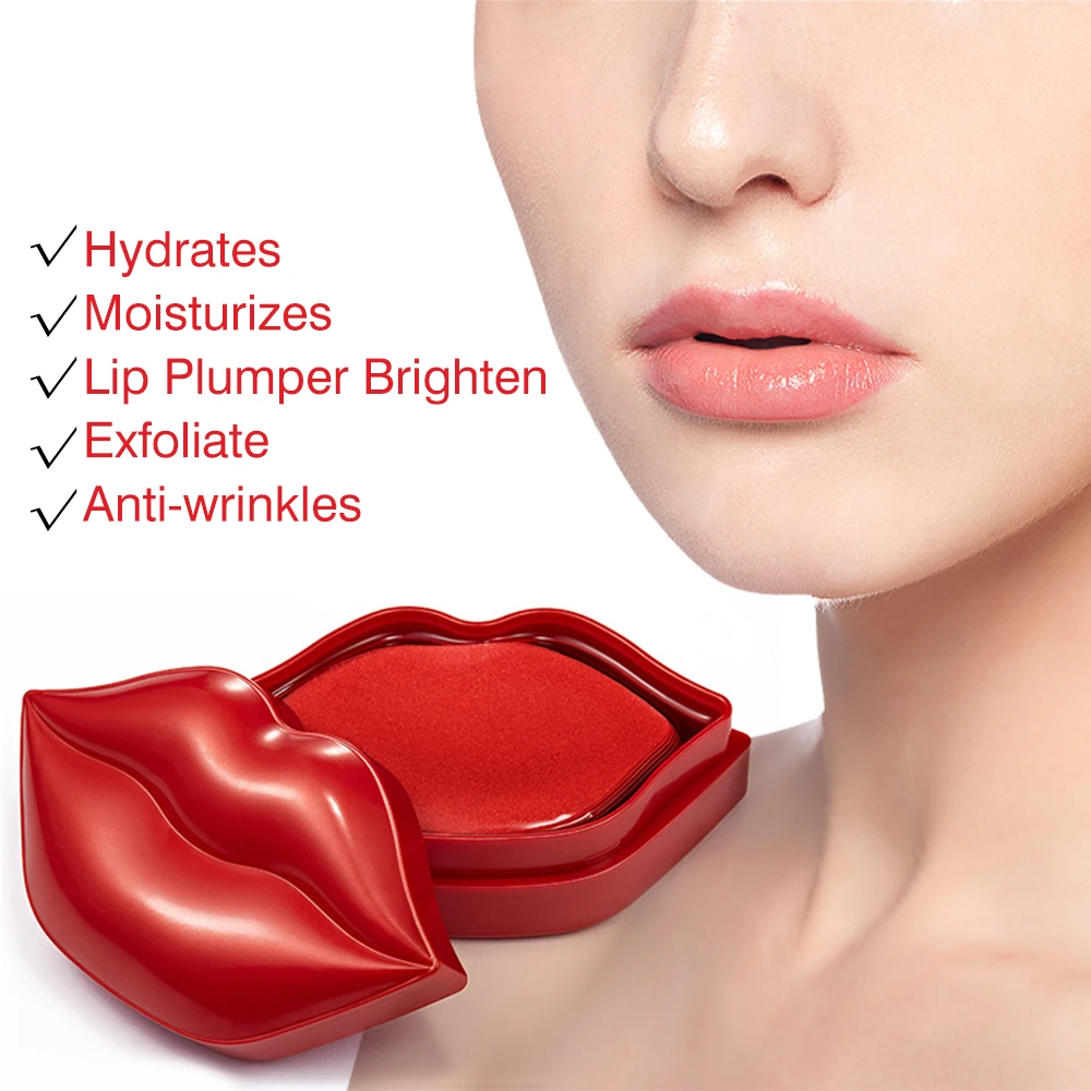 Lip Care Soothing Sleeping Hydraulic Cherry Lips Face Maskss Beauty Collagen Crystal Mouth Beauty Mask Lipmask Collagen