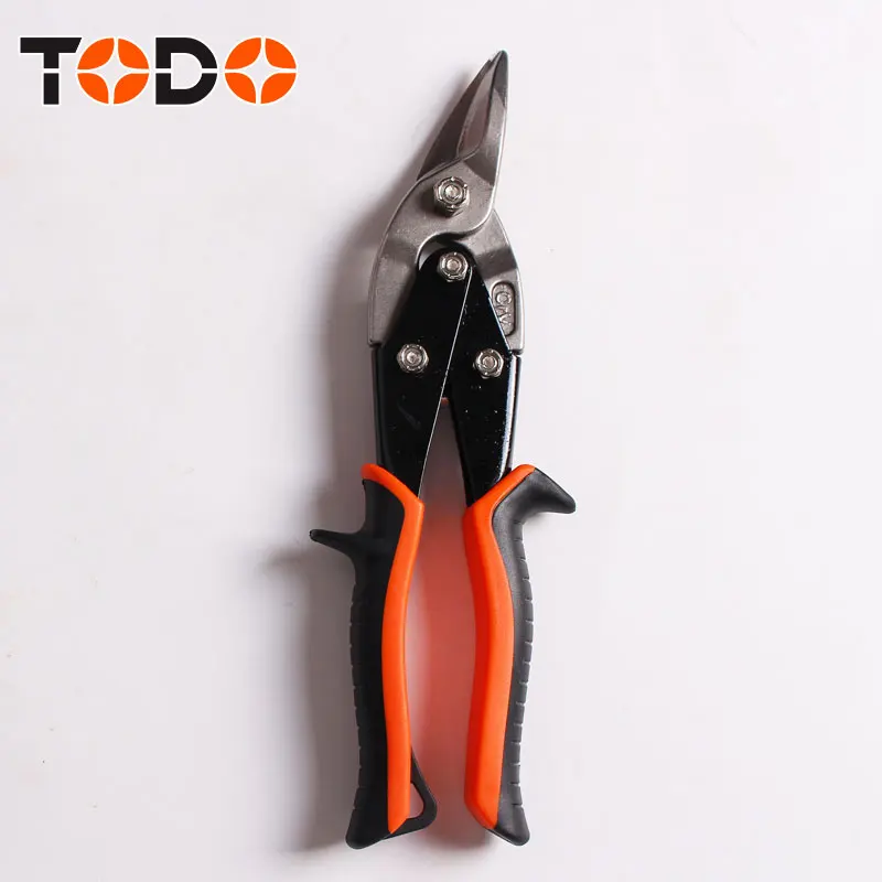 TODO tools 10 inch Professional metal tin scissors aviation snip right
