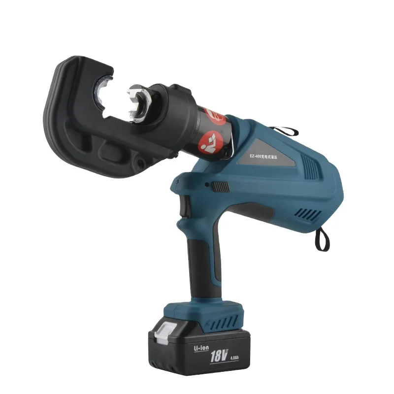 EZ-400 Hydraulic Crimping Tool 16-400 sqmm Cordless Battery Powered Crimper for Cu Al Cable for Professional Cable Crimping Task
