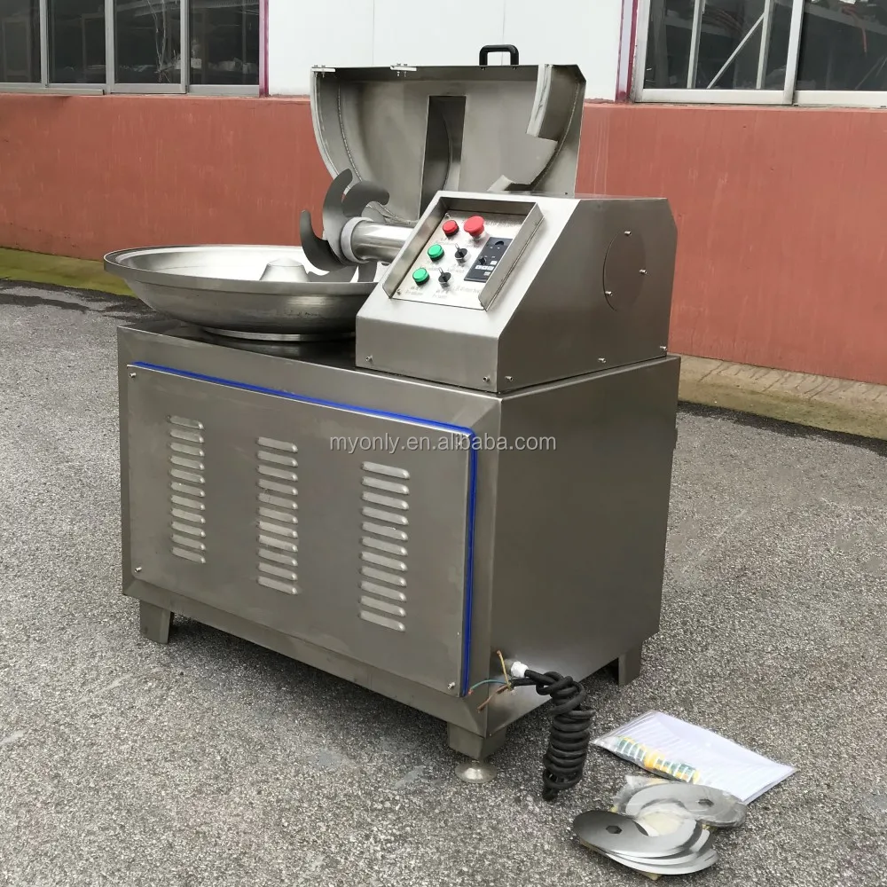 Vacuum Emulsify Mixer Pork Food Mincer Equipment 30L 40L 125L Bowl Cutter Chopper Meat Cutting Machine