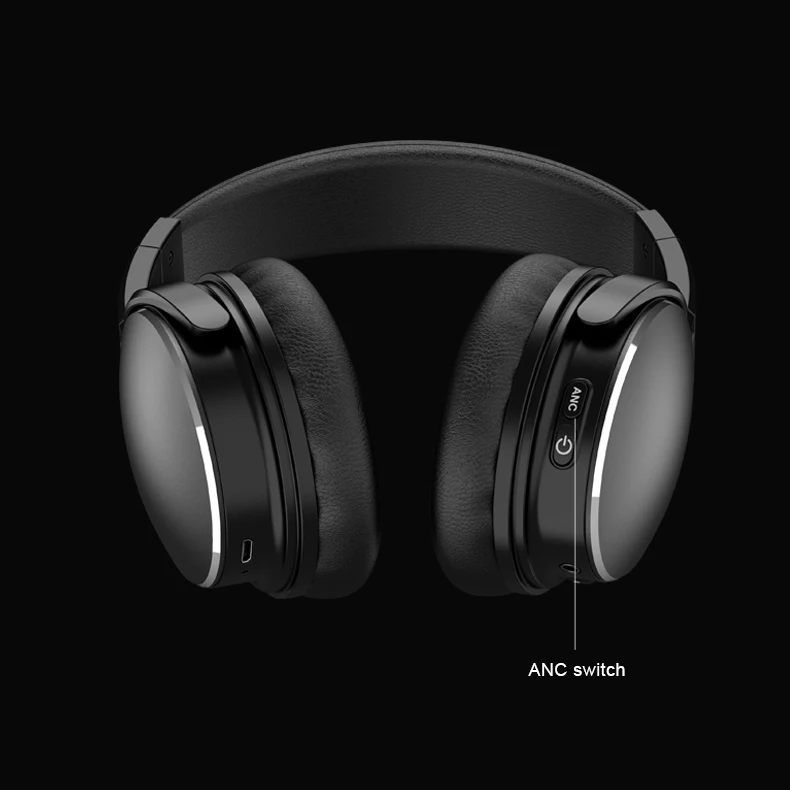 
Active Noise Cancelling Wireless Blue tooth Headphones 30 hour Playtime Blue tooth Headset Super HiFi Deep Bass 