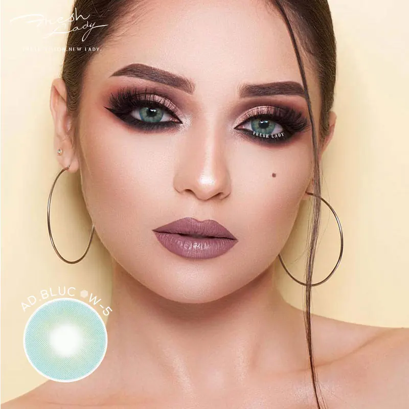 Freshlady контактные линзы Долли цвет серебристый объектив с мощностью