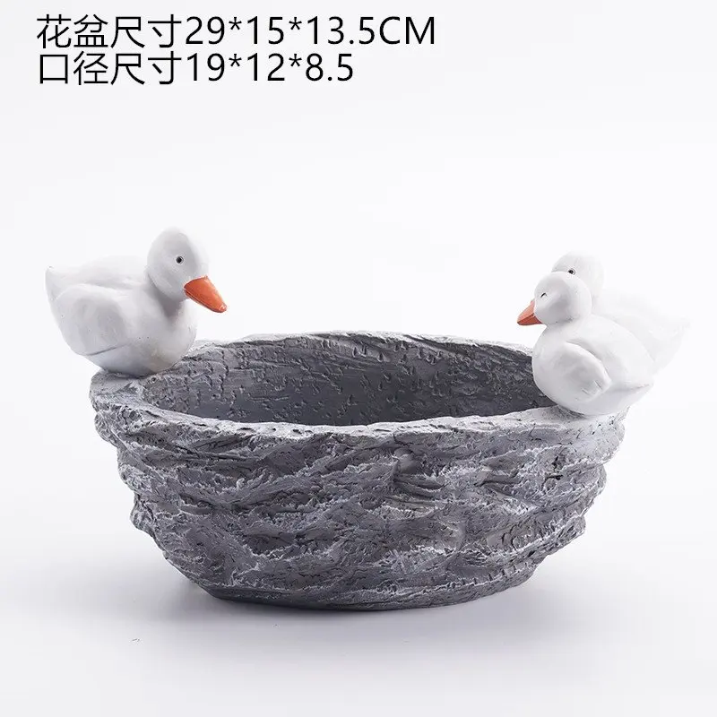 Garden Indoor Home Decoration Green Plant Resin Imitate Tree Root Succulent Flower Pot for Indoor Pot and Patio Flowers