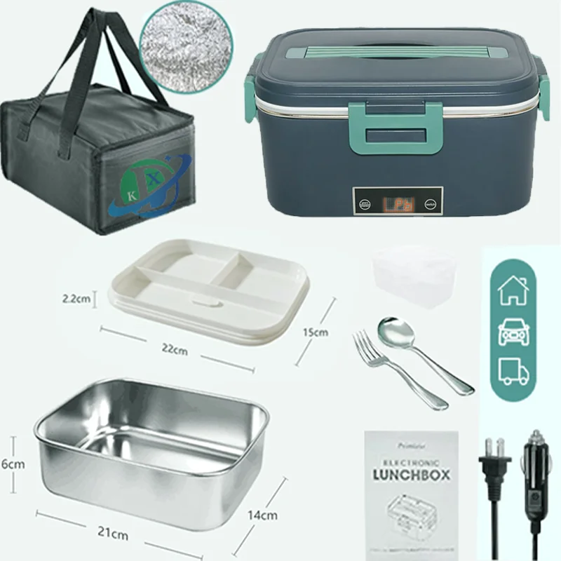 1.8L Portable Automatic Heating Lunch Box High Quality Small Appliances 80W Food Thermal Insulation Box Food warmer