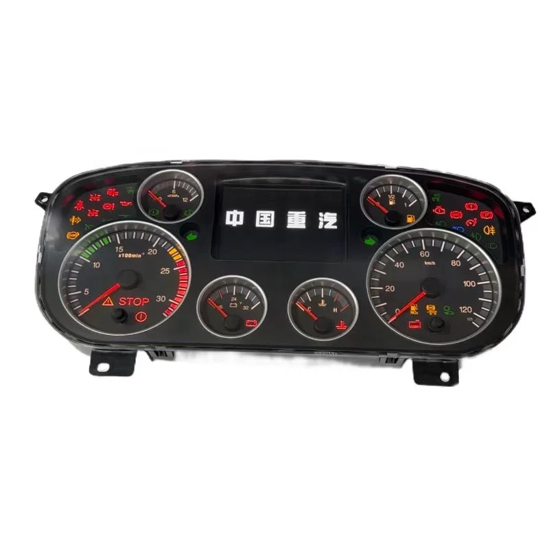 Original components of WG9918581111 HOWO truck cab combination instrument panel assembly