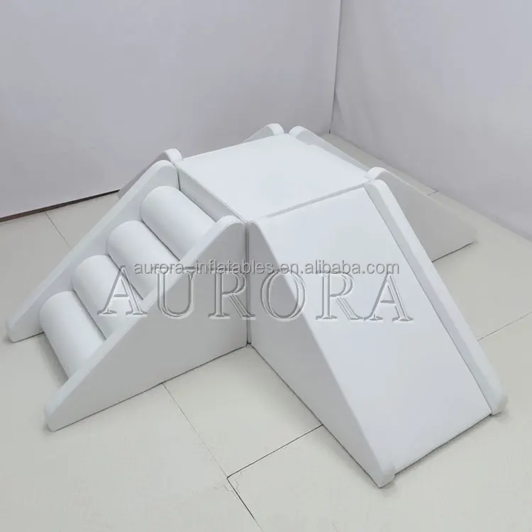 Hot sale customized Kids Indoor Playground Outdoor Party Rental Equipment Climbers and Soft car with white bouncy castle