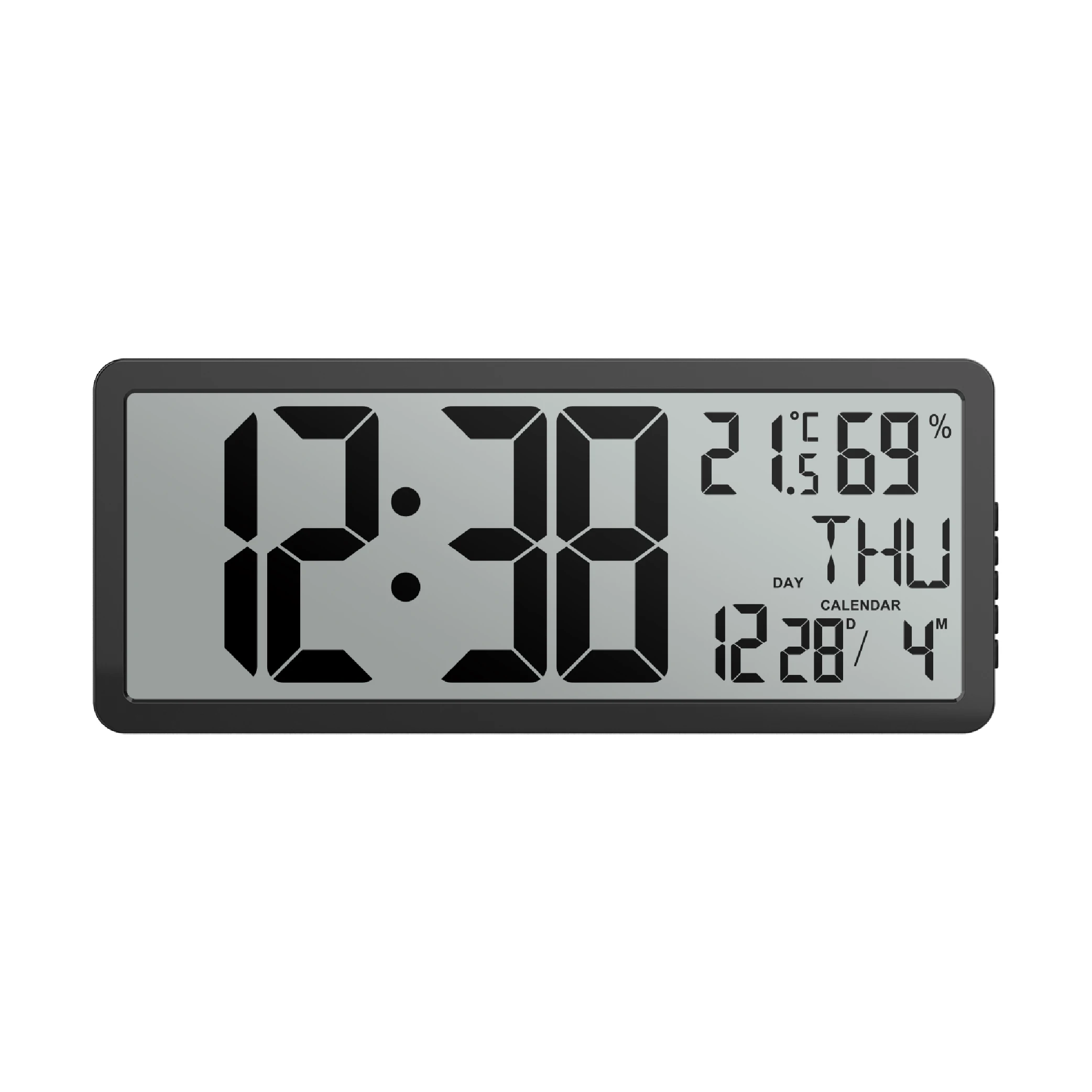 EWETIME Big Digital Wall Clock with Large Display with Auto-Dimming ALARM clock