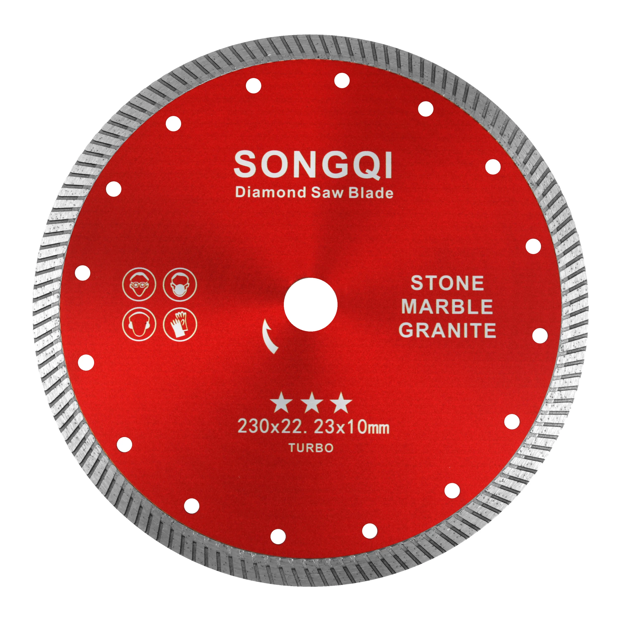 SONGQI  turbo saw cutter diamond saw blade segmented marble saw blade for granite stone concrete