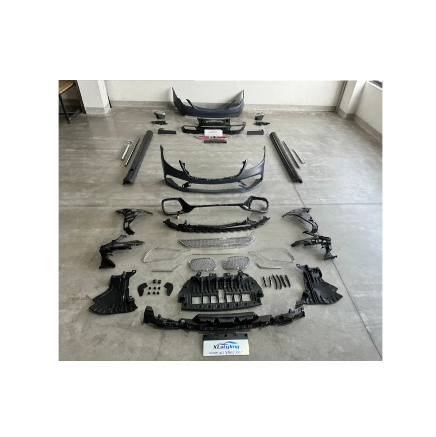 vehicle Body kit facelift car conversion bumper silver trim for Mercedes benz S class W222 13-22 upgrade to S65 type
